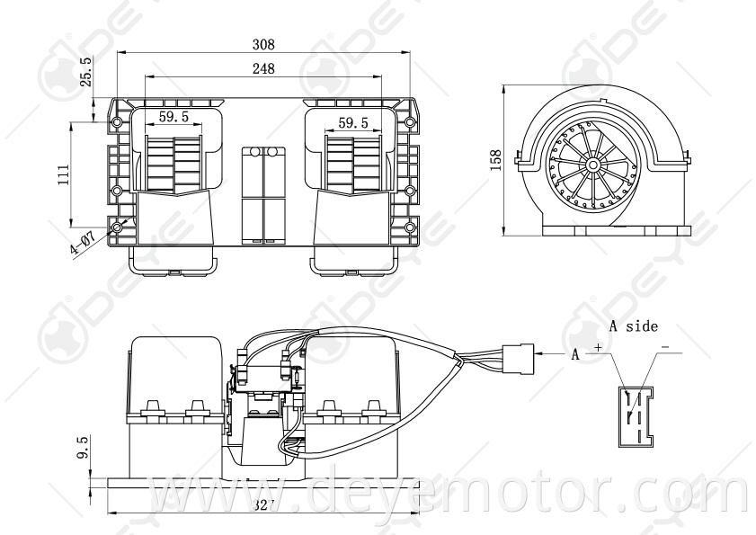 3090909 3090905 21639688 20443940 20936382 newest products car 24 volt blower motor for VOLVO